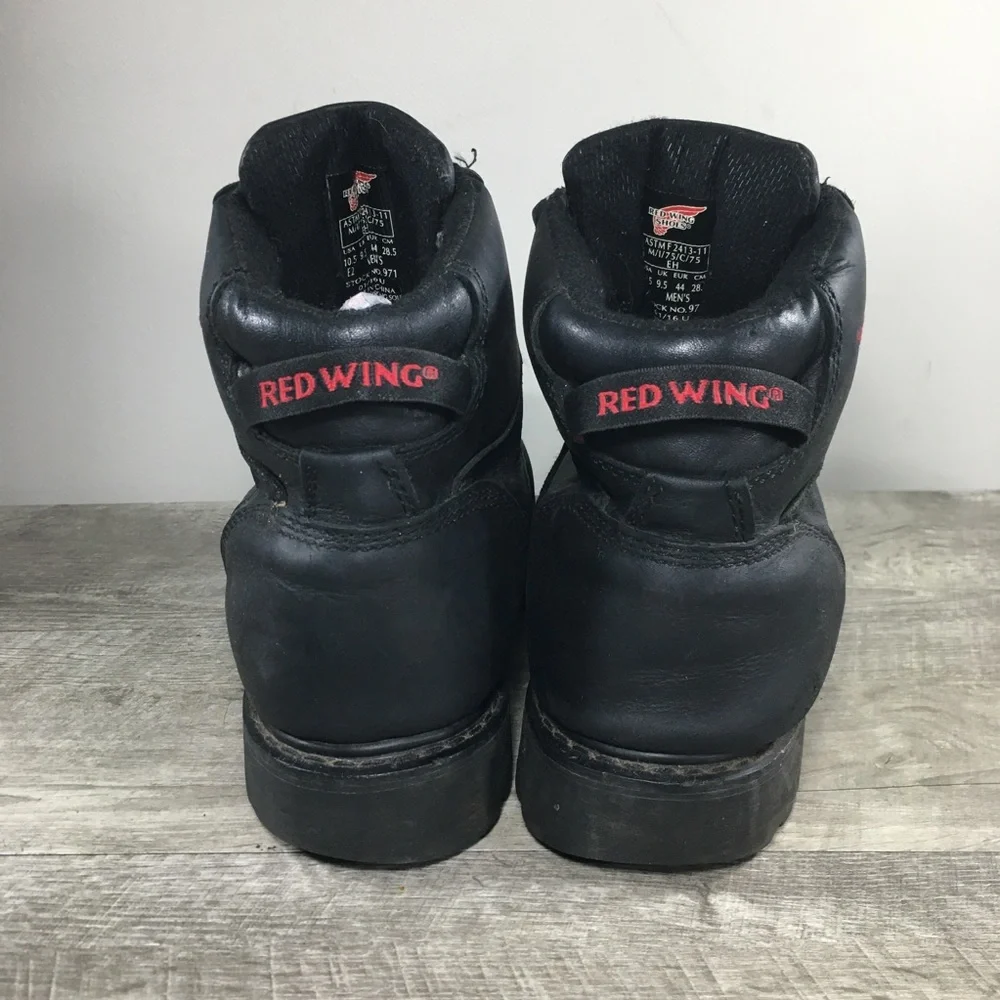 Red Wing 971 Truwelt Waterproof Leather Safety Toe Motorcycle Mens Boots 10.5